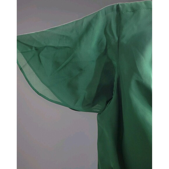 Lavetir Women’s Size 12 Emerald Green Hi Low Dress Holiday Cocktail Lace Up Back - Picture 3 of 9